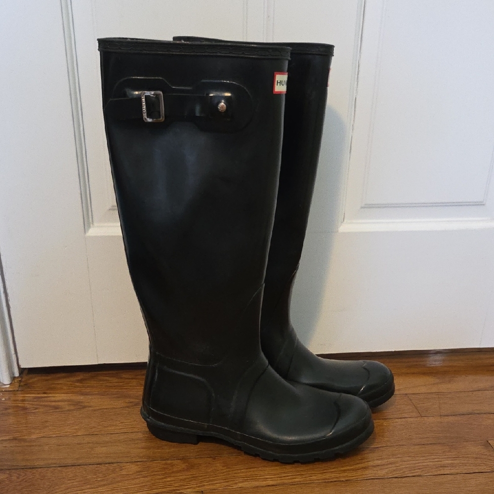 Hunter Black Waterproof Boots